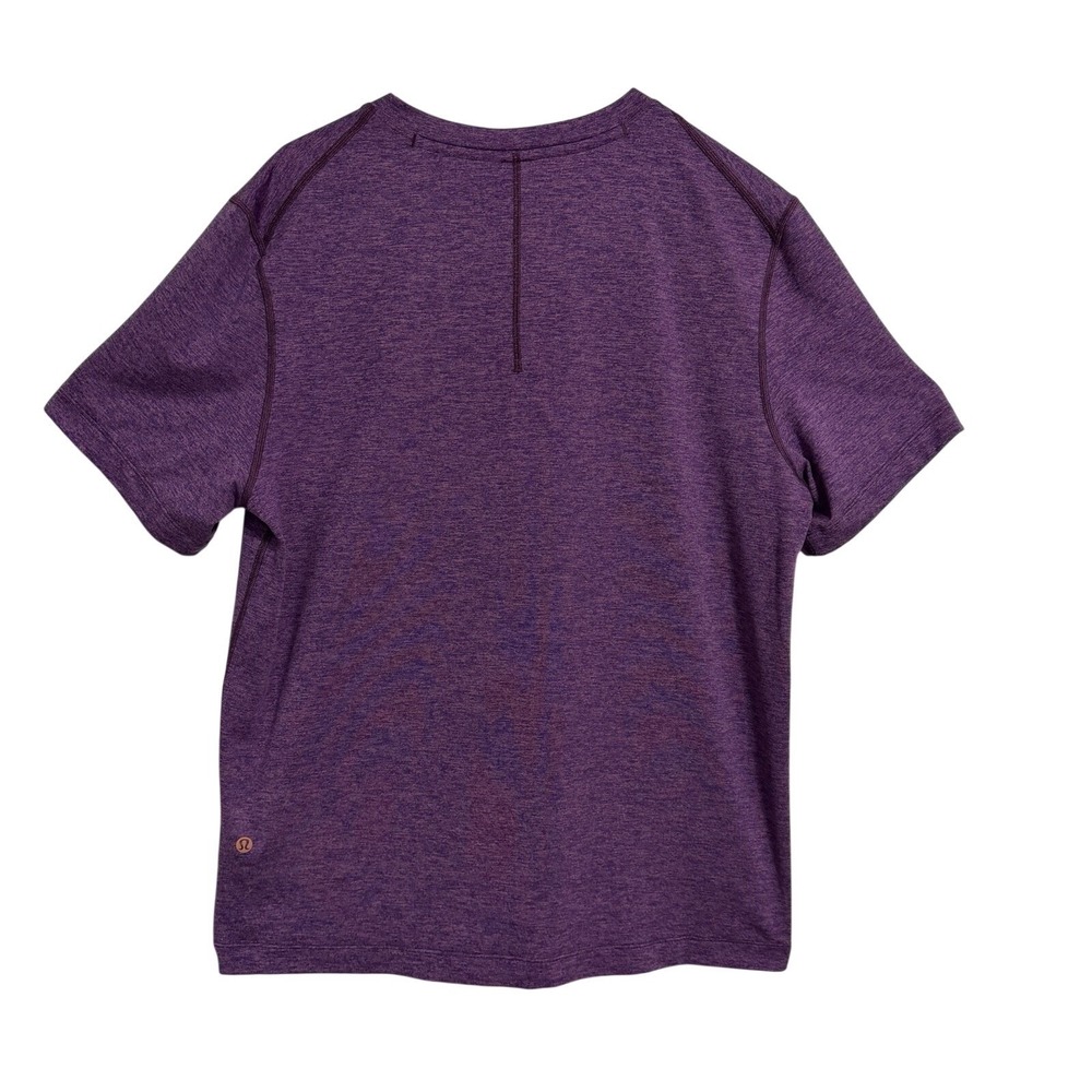 Lululemon Athletica Purple Heathered Short Sleeve Athletic T Shirt Women's‎ Med - Picture 5 of 8